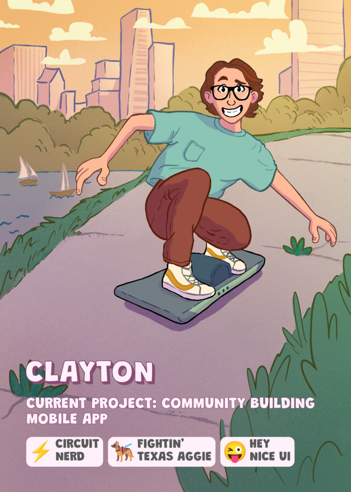 Clayton's Fellos trading card