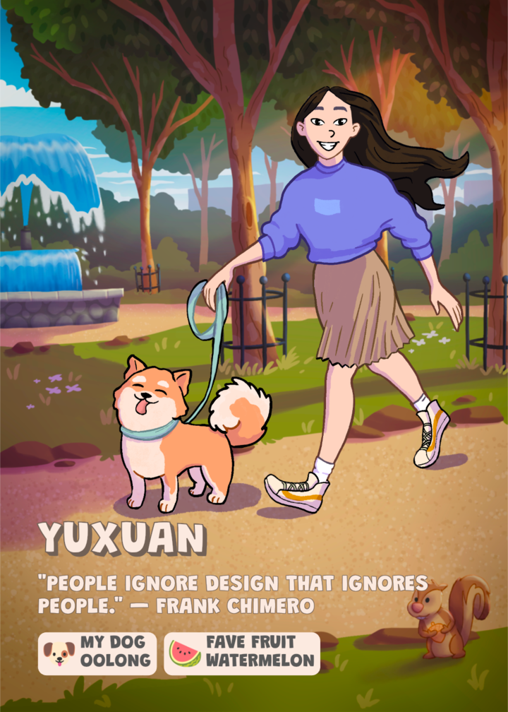 Yuxuan's Fellos trading card